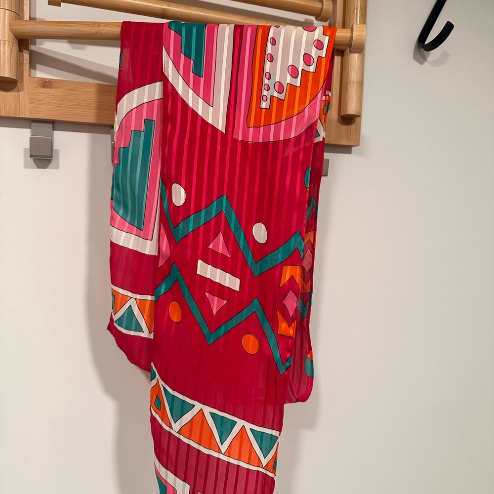 Vintage Colorful Geometric Scarf